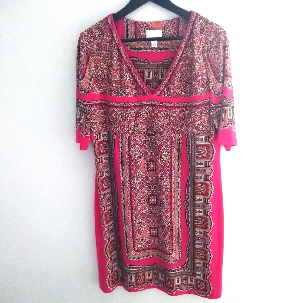 Donna Morgan Fuchsia Sheath Dress